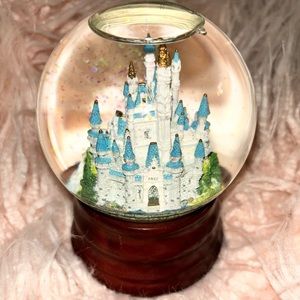 Disney World Snow Globe Cinderella Castle "A Dream Is A Wish Your Heart Makes"